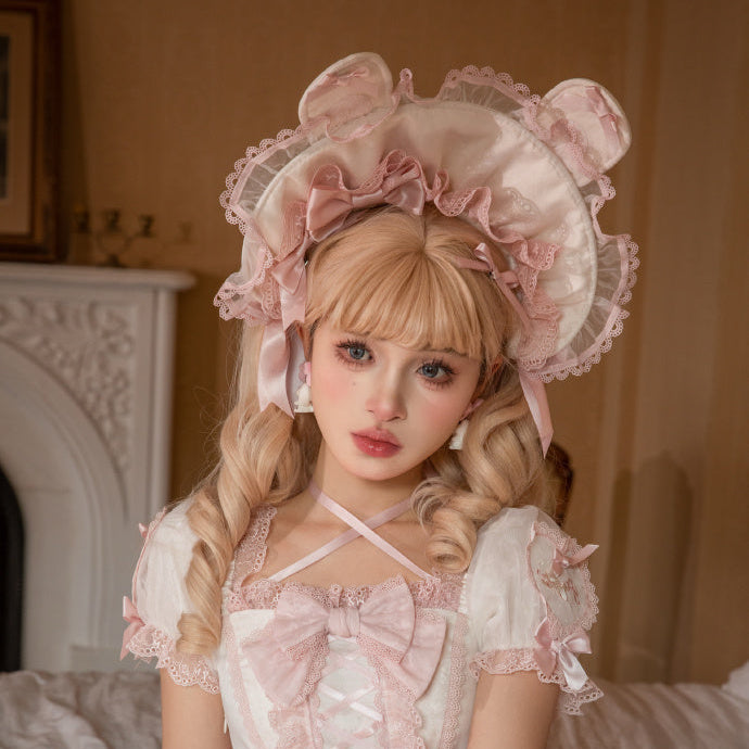 同時購入のみ【受注予約6/11まで】Bow Rabbit ボンネット