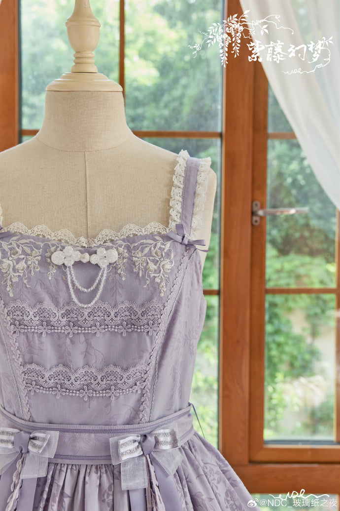 【受注予約6/18まで】紫藤幻夢 刺繍ジャンパースカート