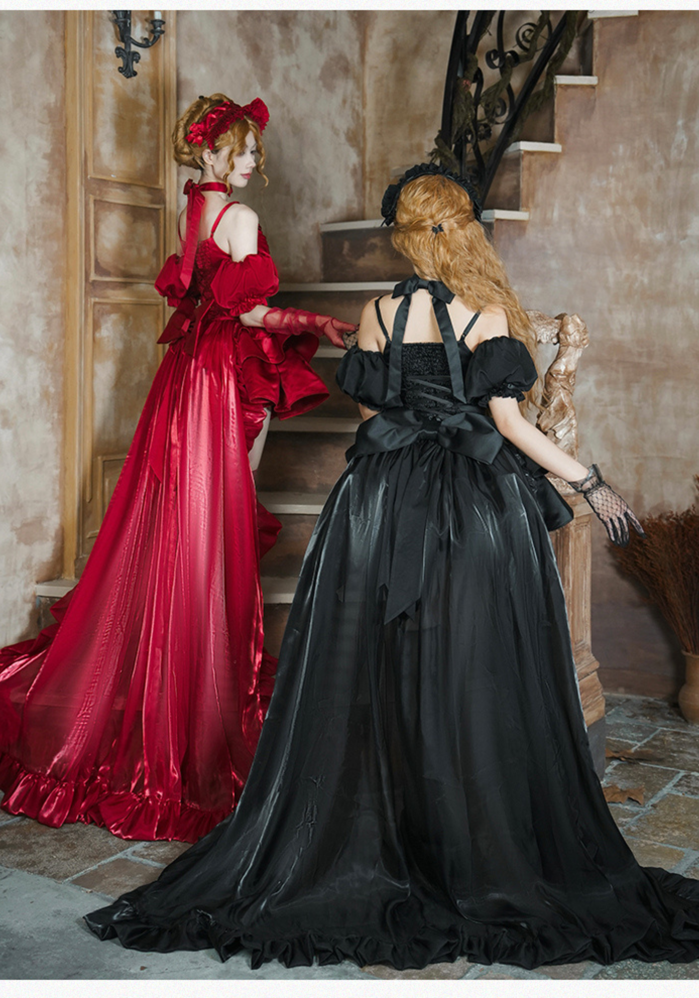 【同時購入のみ】バラとリボン 裾フリルドロワーズ