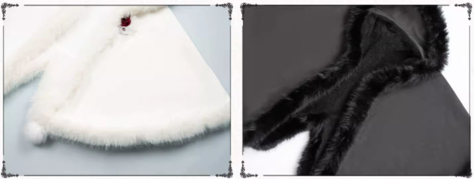 Chinese-style Gothic Lolita Witch with Fur Cape