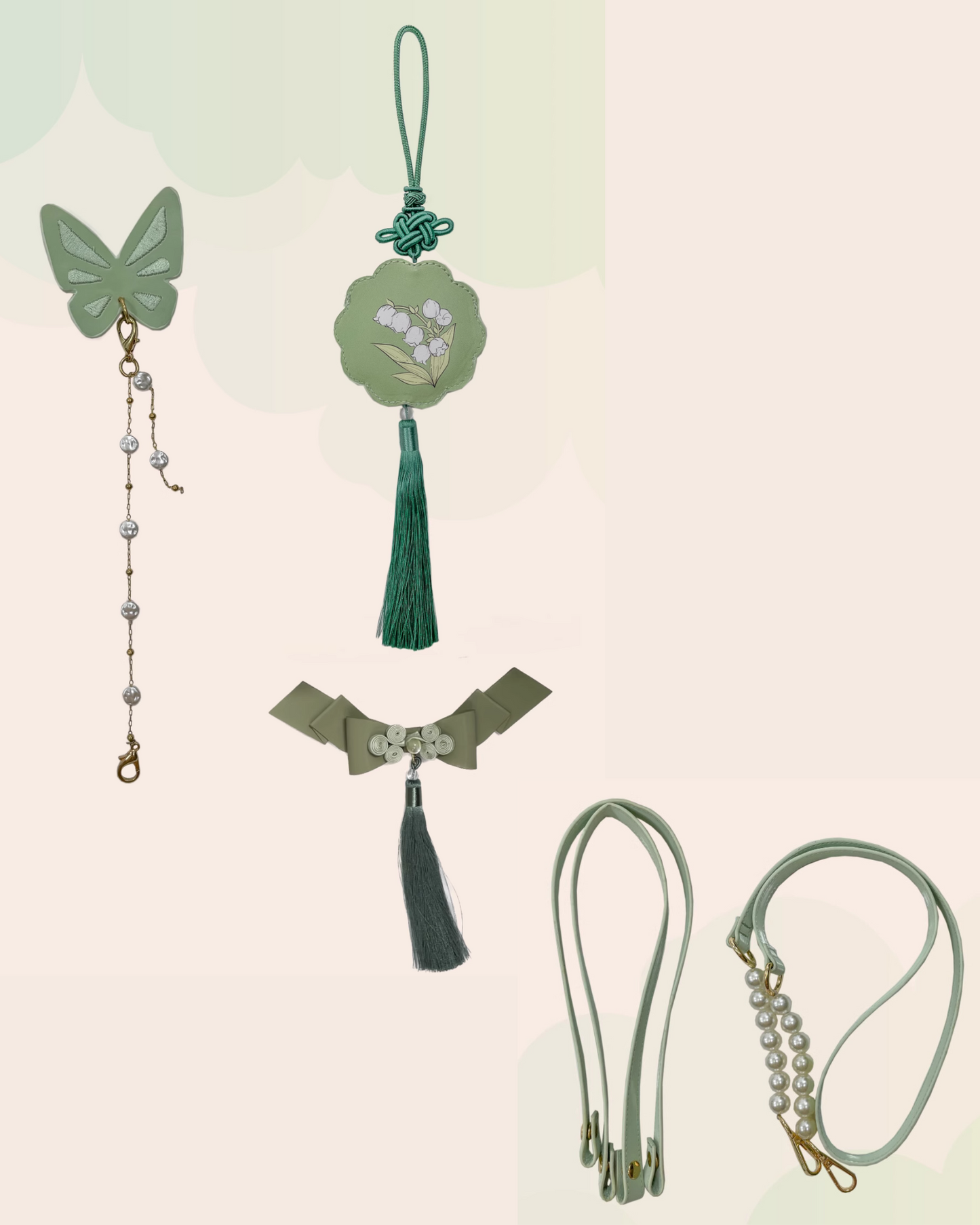 【一部予約販売】中華風 鈴蘭痛バッグ全6色