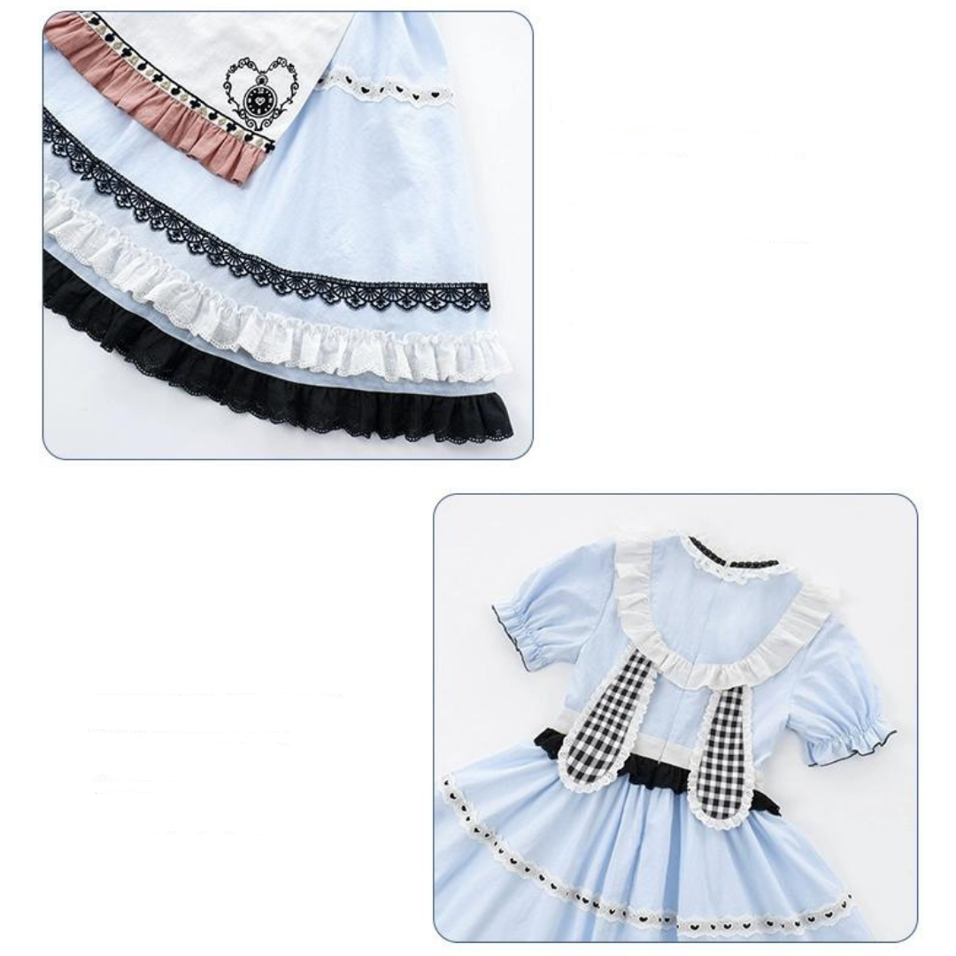 EAT ME Bunny ears Alice short sleeve dress