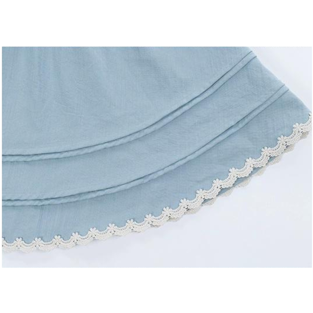 Elegance butterfly dress and sheer apron