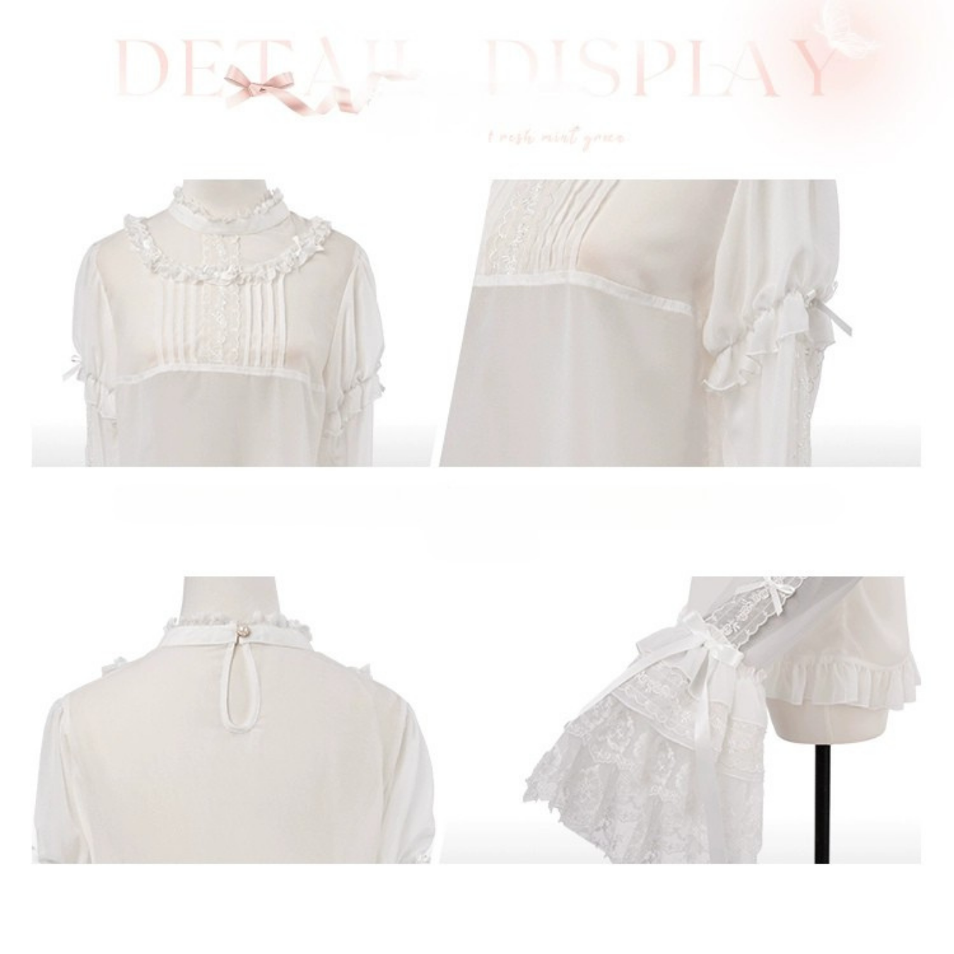 Ballet Fairy シアーフリル姫袖ブラウス