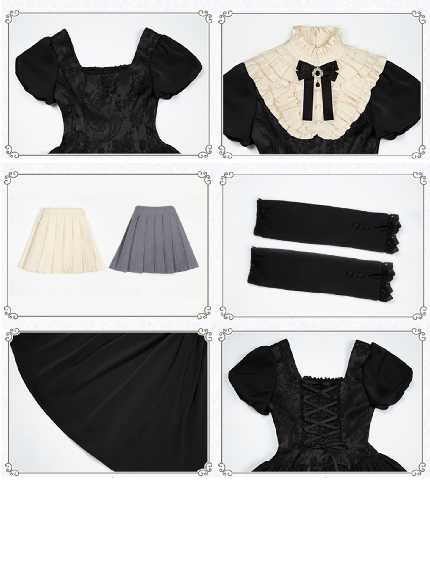 旧約聖書 パフスリーブロング丈ワンピース7点セット