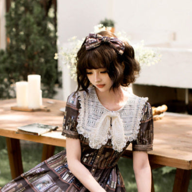 同時購入のみ【受注予約6/19まで】Kitty Bookshelf リボンカチューシャ