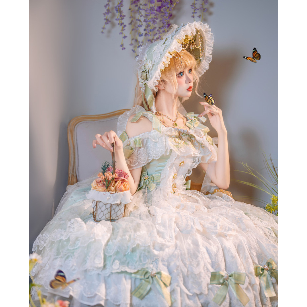 Shining Star アイスグリーンのプリンセスドレス