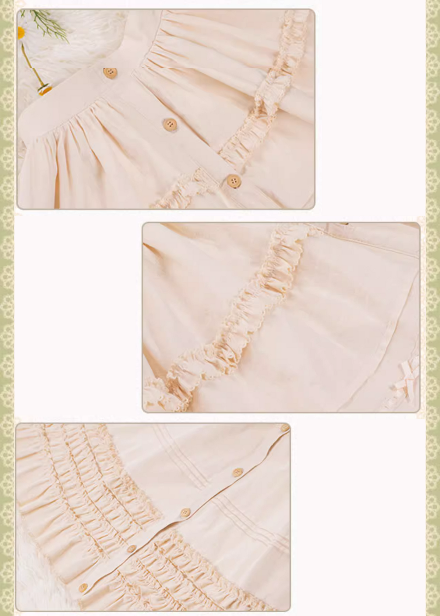 Morning Glow 生成色ブラウスとスカート