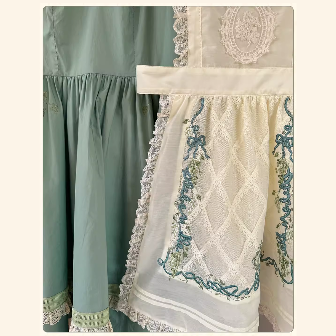 Honey Venus white grape sheer apron