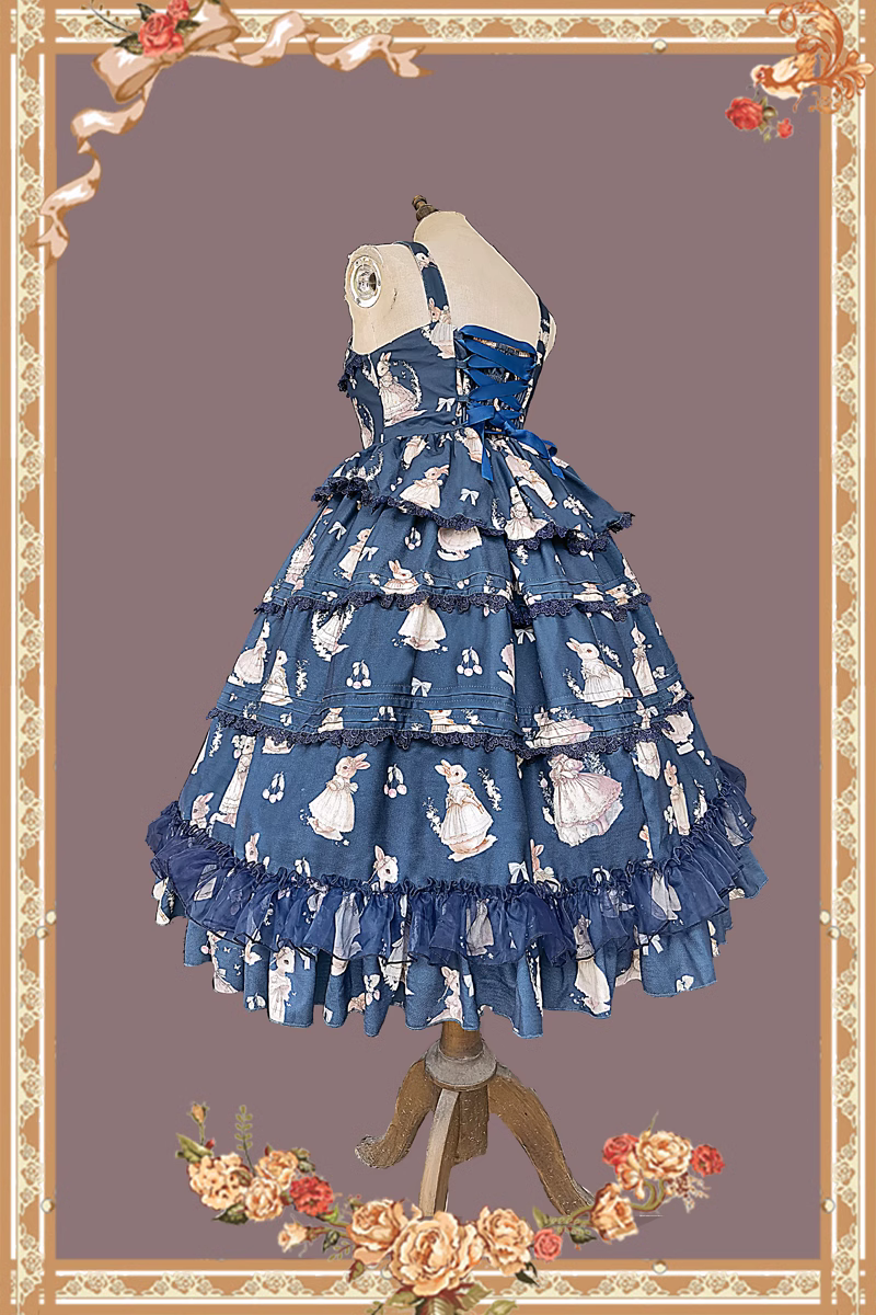 Wild Rabbit フロントボタンジャンパースカート