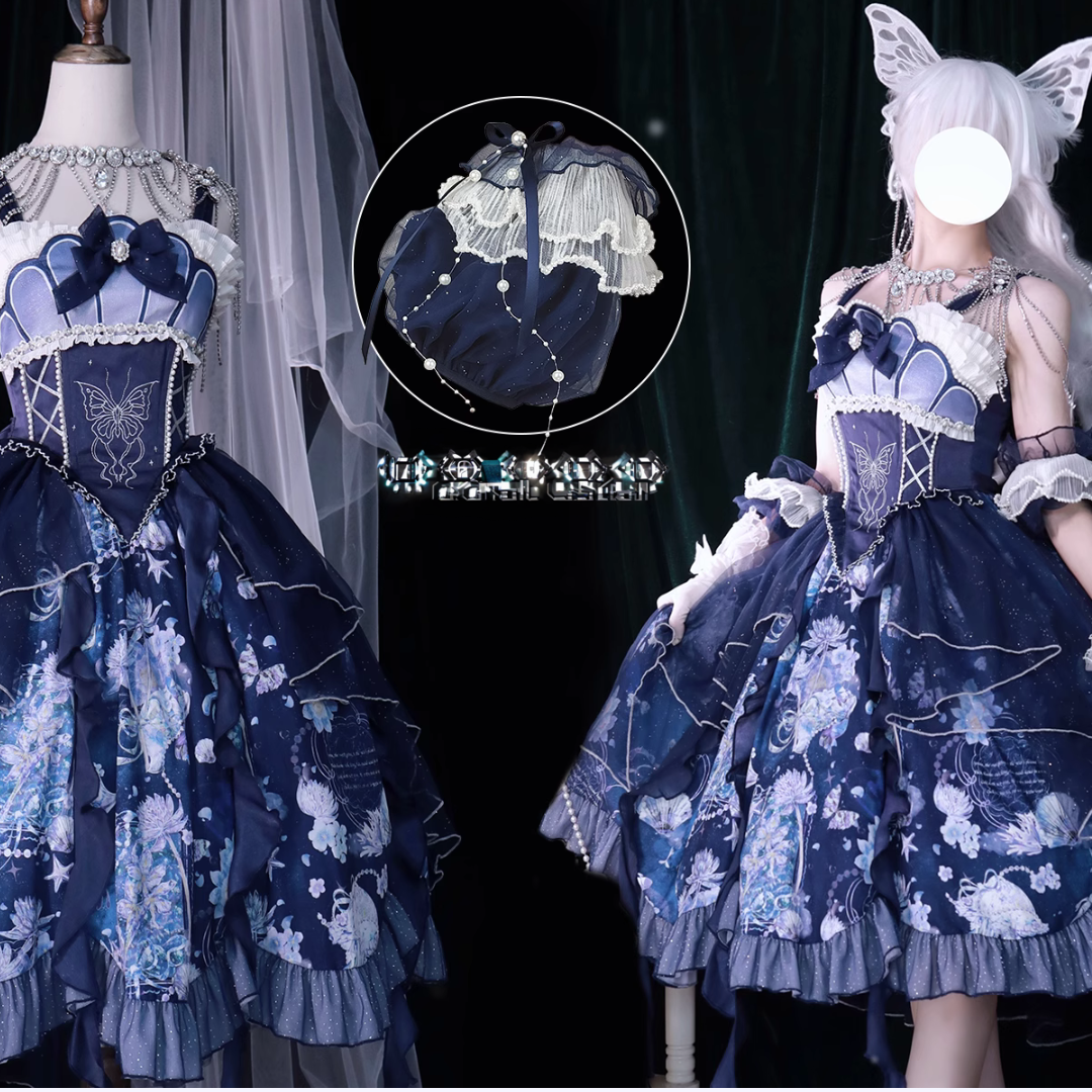 【予約販売】深海物語 煌めく海月ジャンパースカート