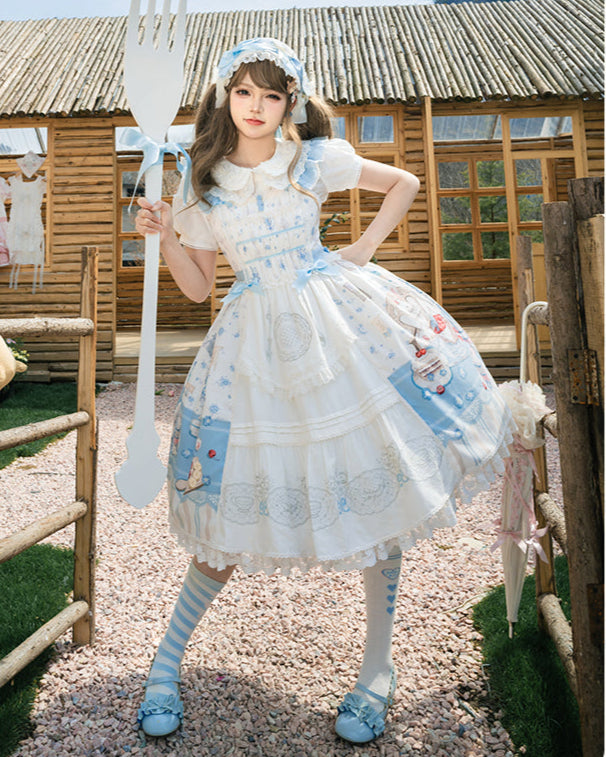 【受注予約4/8まで】Wandering Teapot 刺繍入り半袖ブラウス