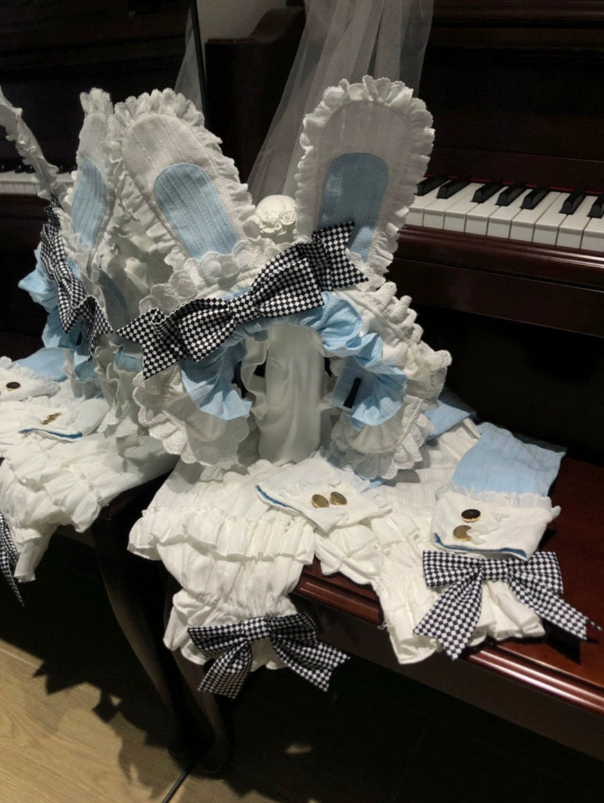 同時購入のみ【受注予約6/22まで】ハートエプロンのアリス風ワンピース・アクセサリー