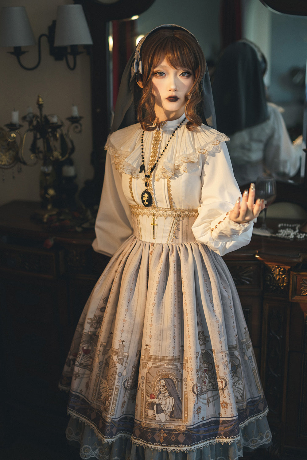 【予約販売】Demon Hunters ロングカフスブラウス【合わせ買いで20%off】