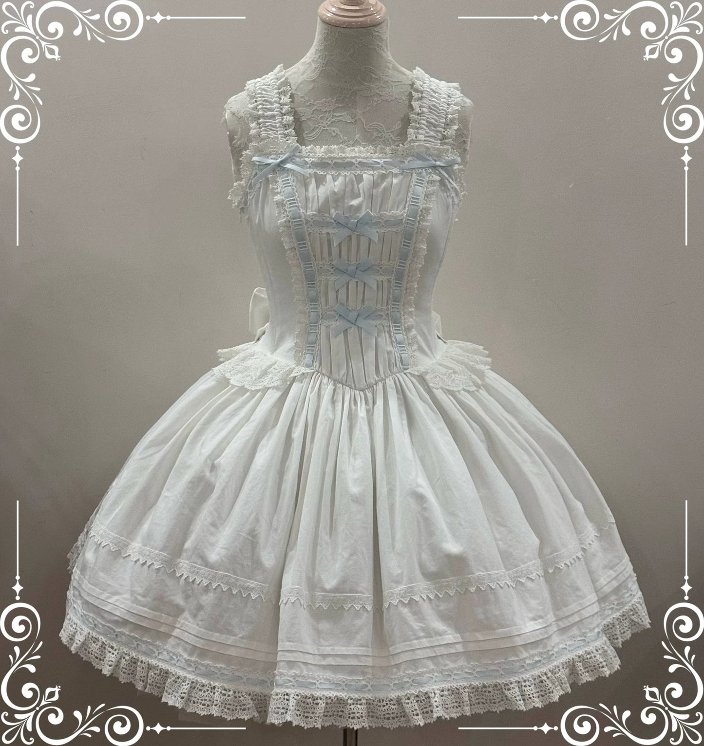 【受注予約5/21まで】Laura's Doll ローウエストジャンパースカート・全4色