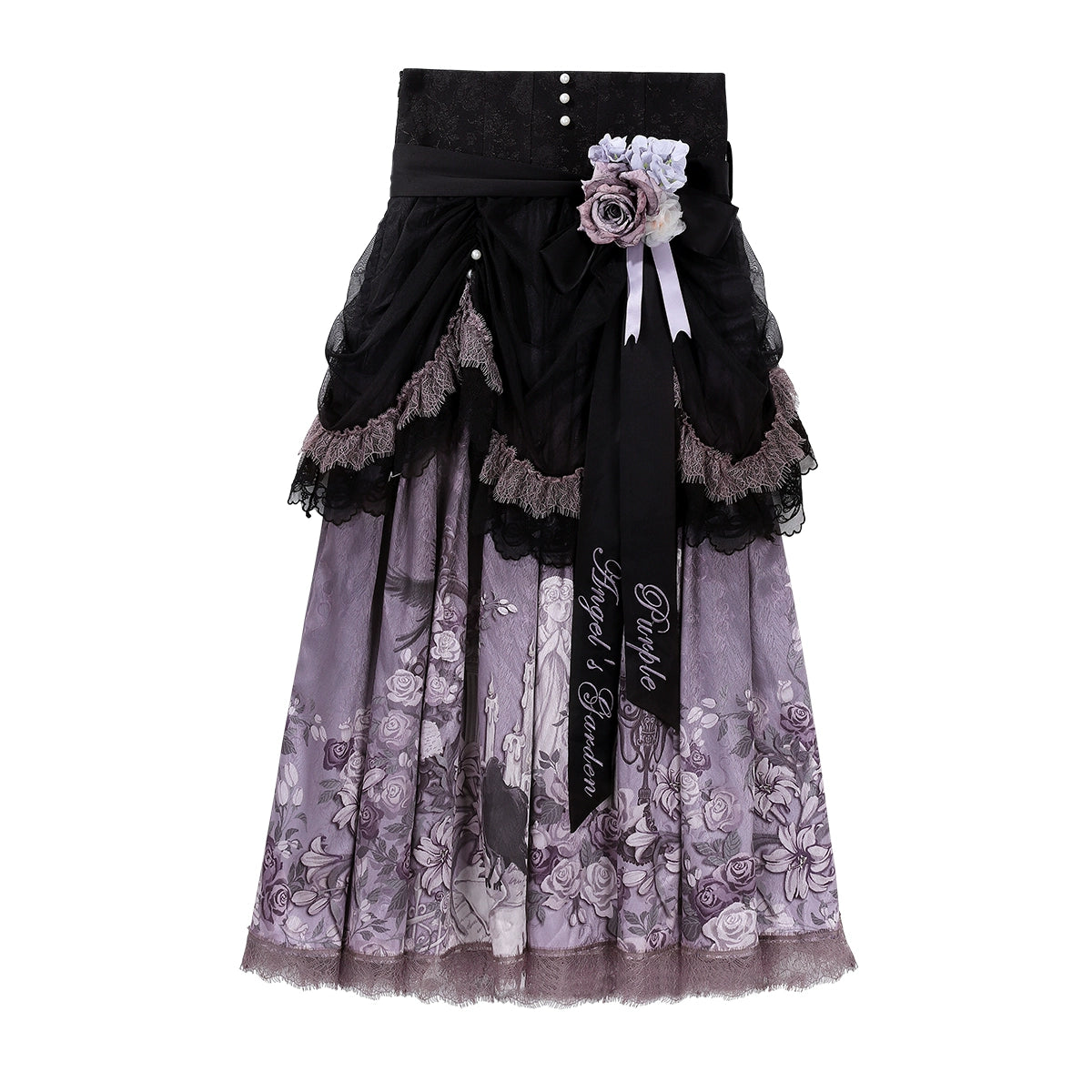 Mysterious Rose 薔薇とレースのセットアップ