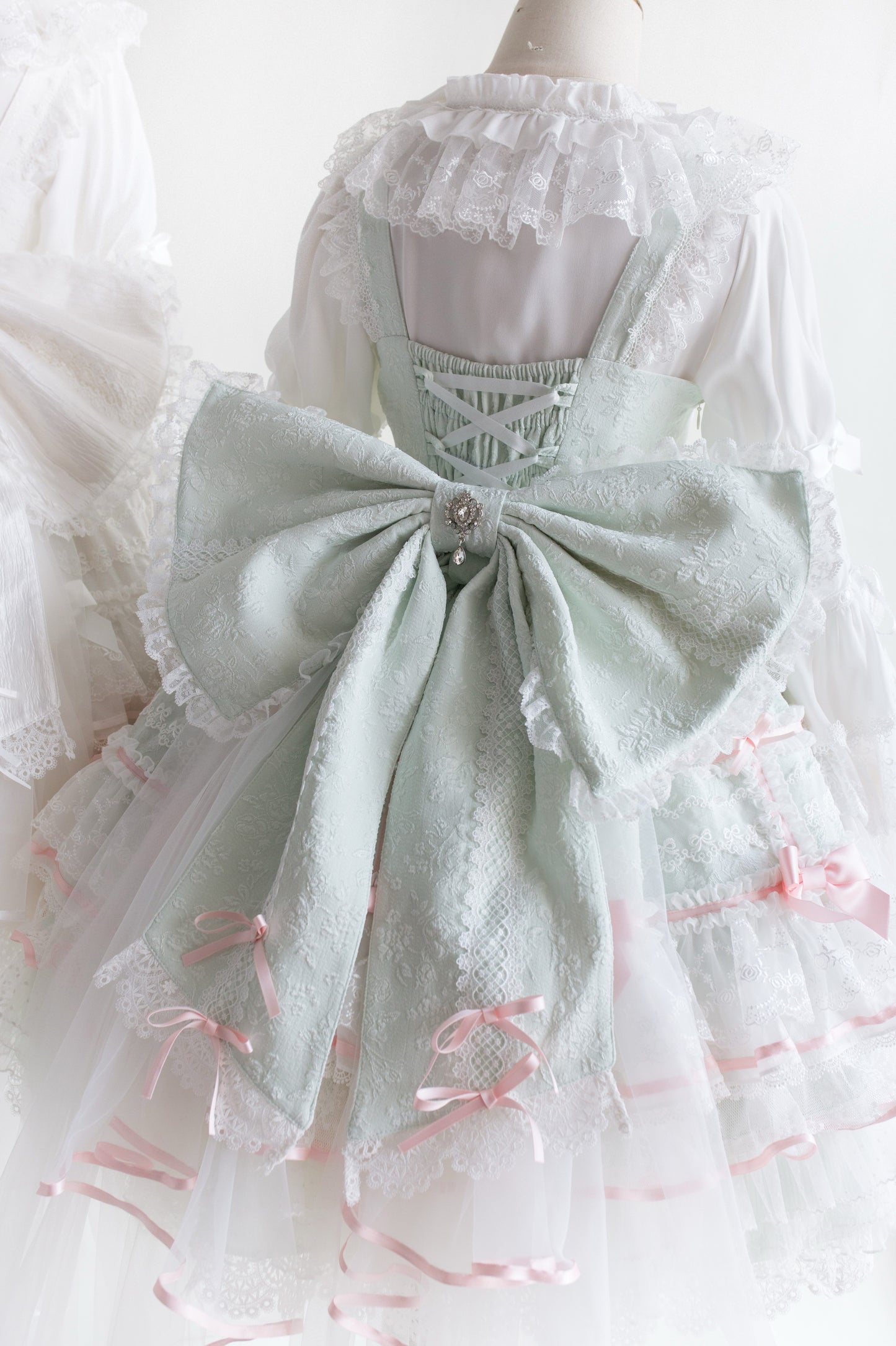 Wishing Star ドール風ジャンパースカート・ミントグリーン