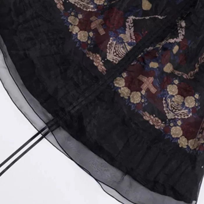 Eden at Dawn Gothic Lolita Print Skirt