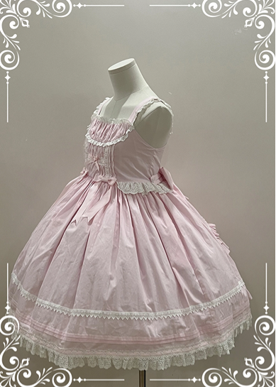 【受注予約5/21まで】Laura's Doll ハイウエストジャンパースカート・全3色