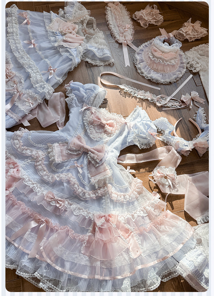 【受注予約5/14まで】Striped Maiden ハートのワンピース