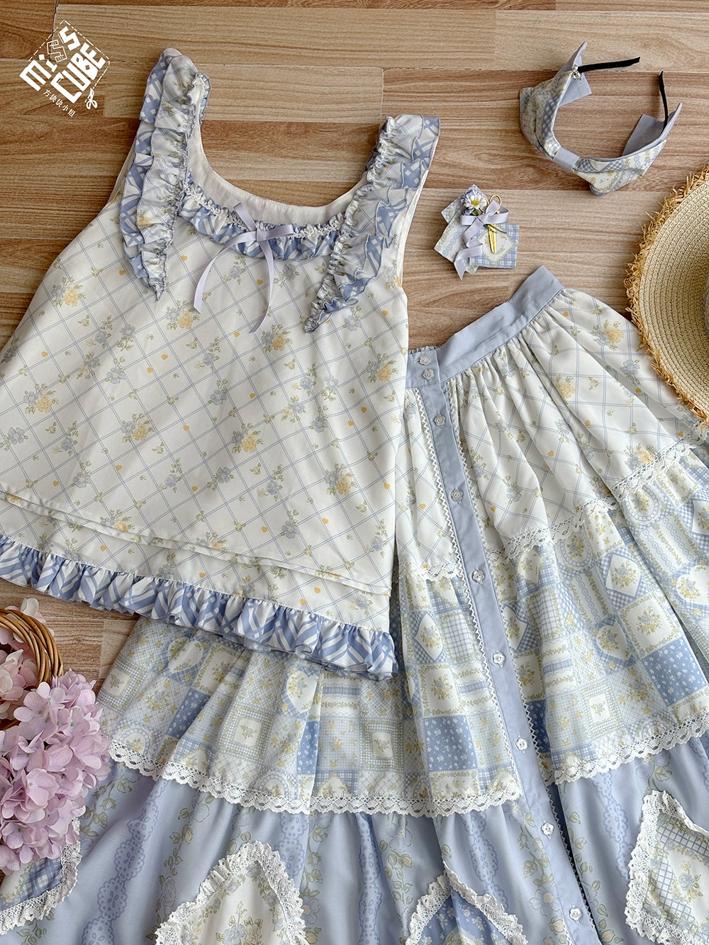 【受注予約7/14まで】Pathwork Garden カントリー風ノースリーブトップス