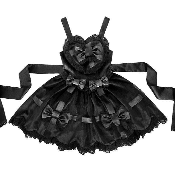 Ribbon Gift Box ミニ丈ジャンパースカートとトップスのセット