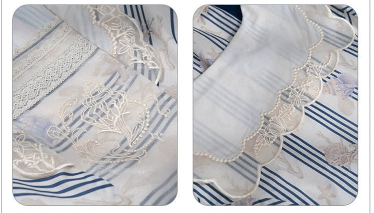 【受注予約5/13まで】Go To the Sea 刺繍ワンピース・ロング丈