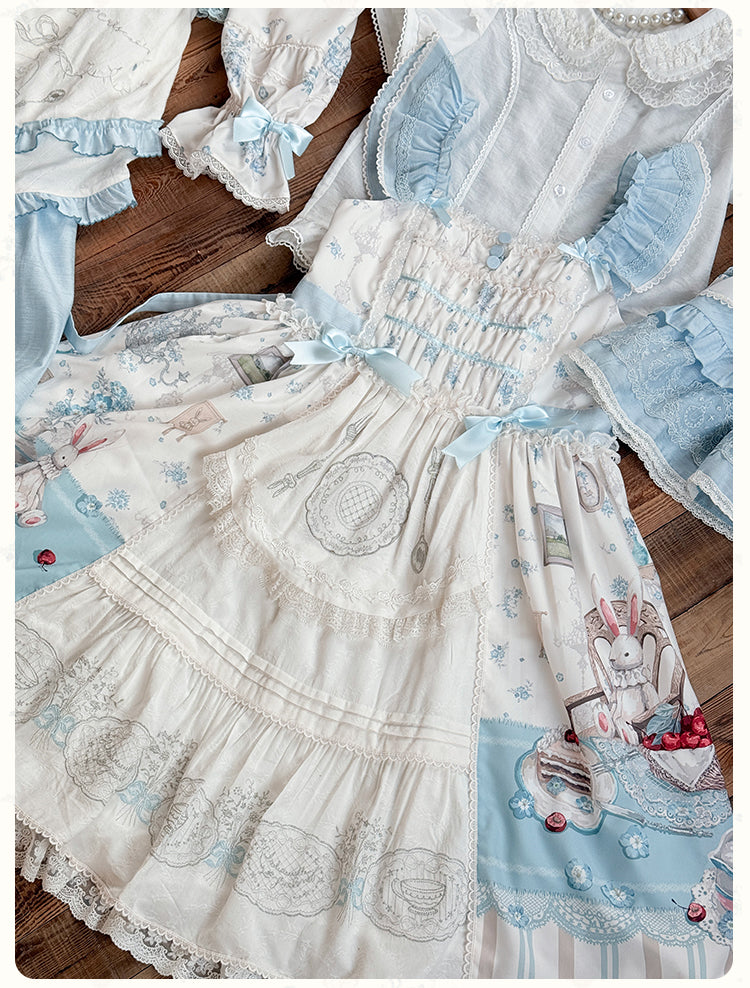 【受注予約4/8まで】Wandering Teapot レースのジャンパースカート