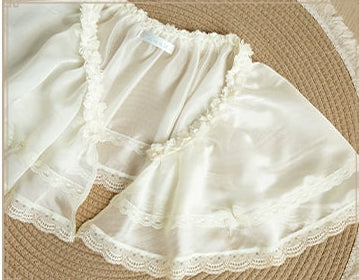 白百合色のフィッシュテール華ロリドレス