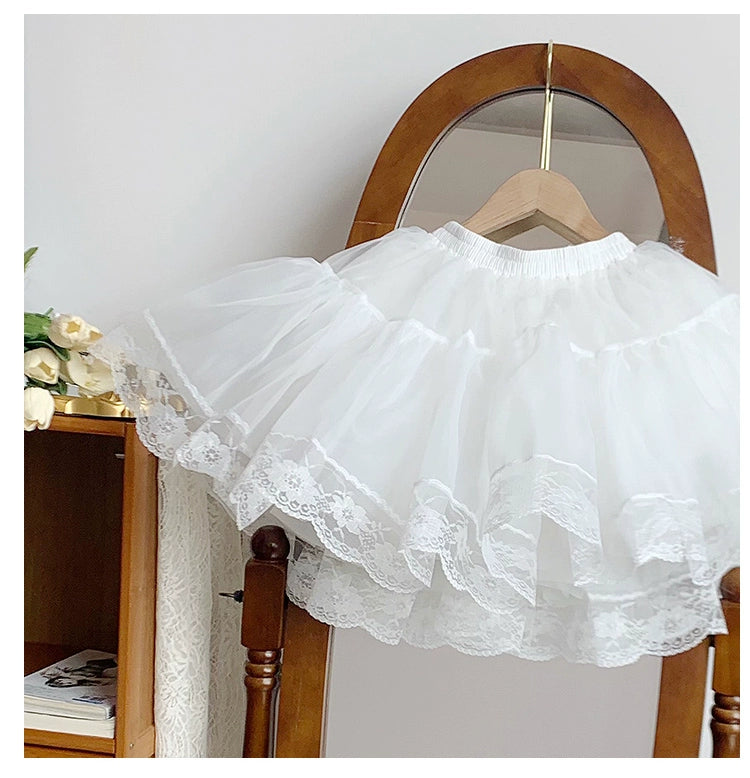 ふんわりレースパニエ40cm