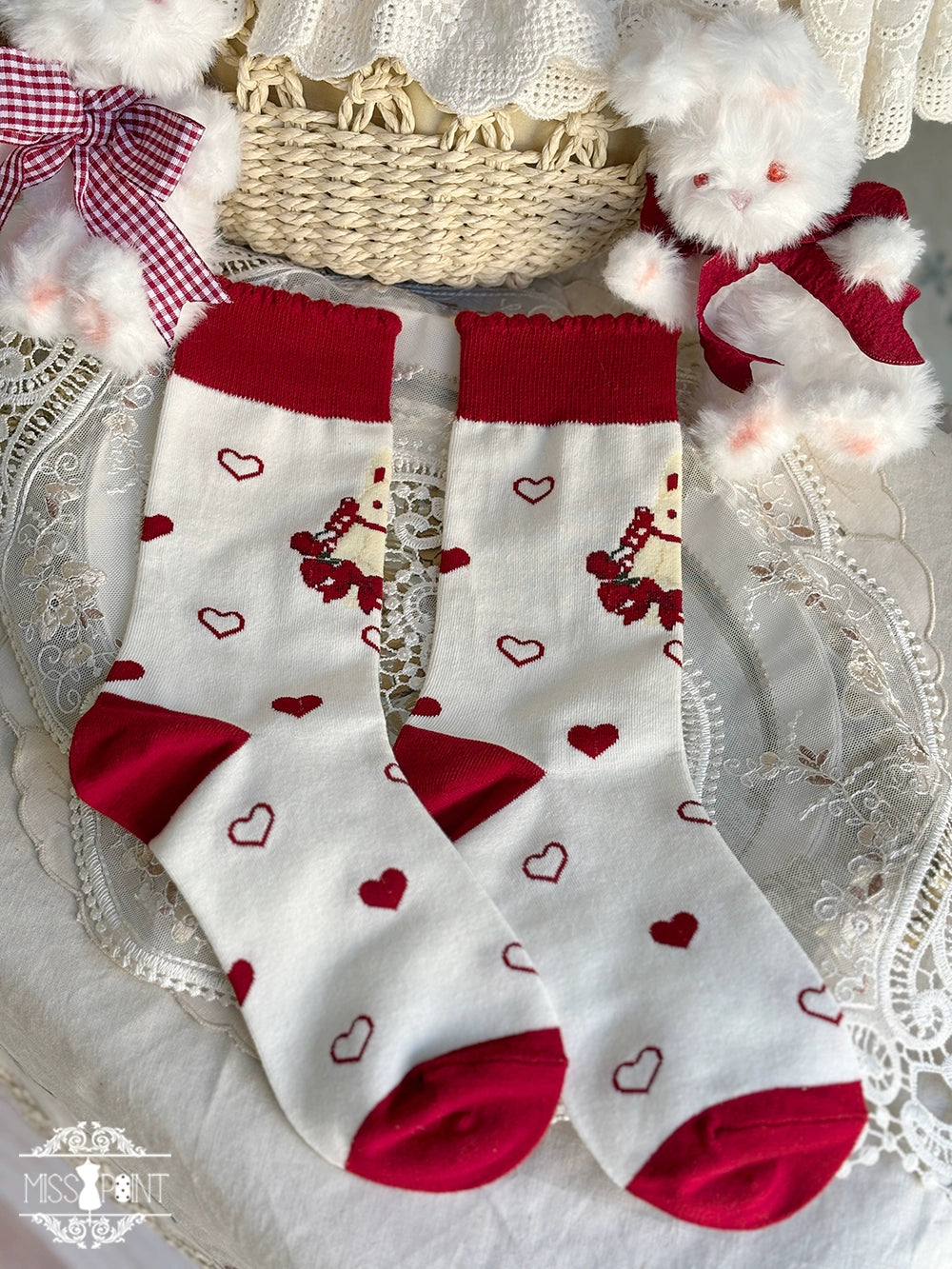 予約販売【同時購入のみ】Sweet Berry Rabbit ブローチ・ソックス