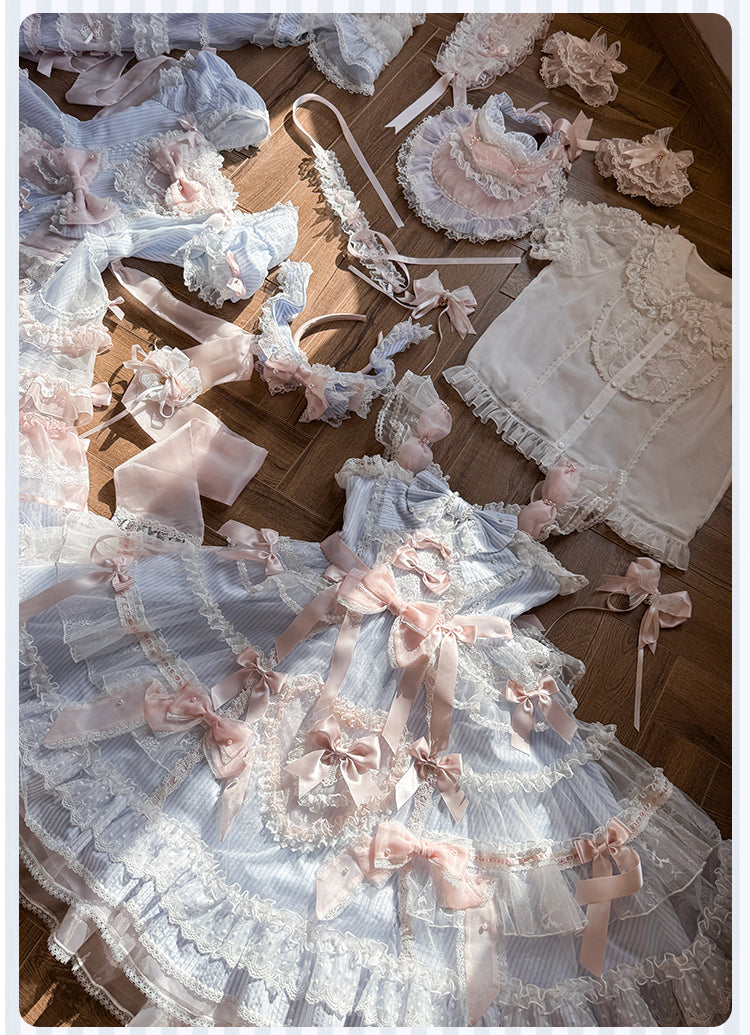 【受注予約5/14まで】Striped Maiden ハートのジャンパースカート