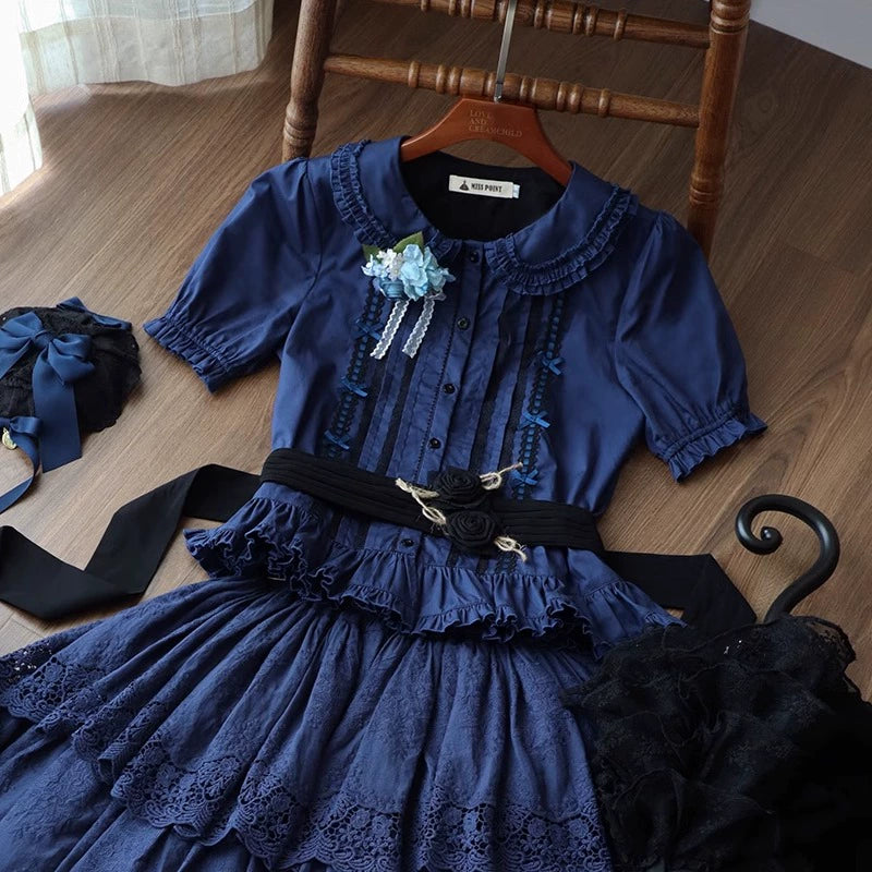 【予約販売】森林輪舞曲半袖ブラウス