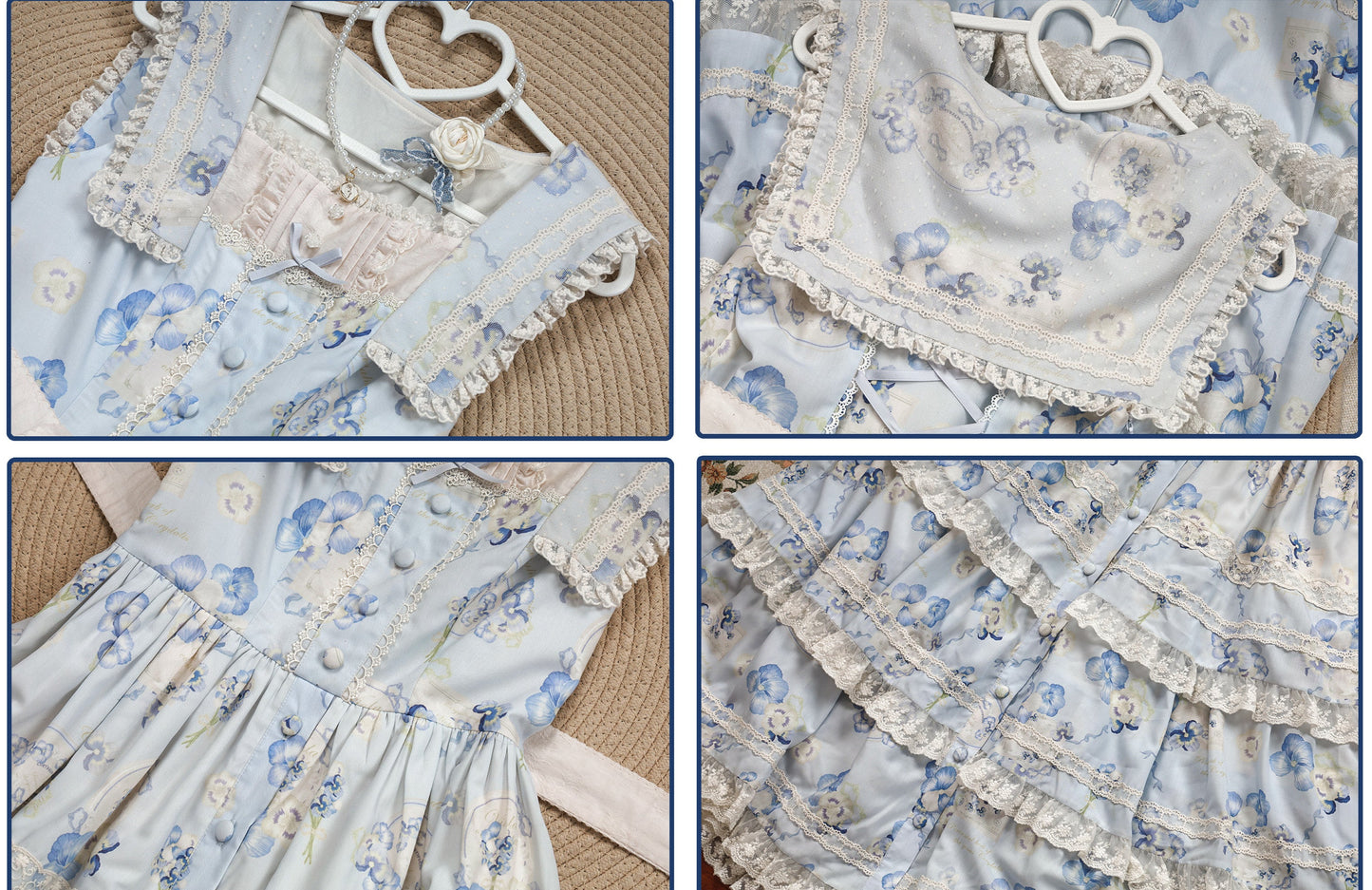 【受注予約4/29まで】Viola Letter ジャンパースカート