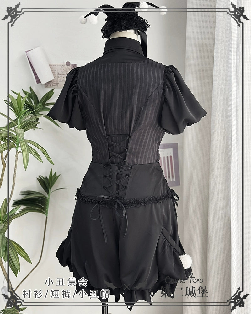 Clown Party 皇子系ブラウスとショートパンツのセットアップ