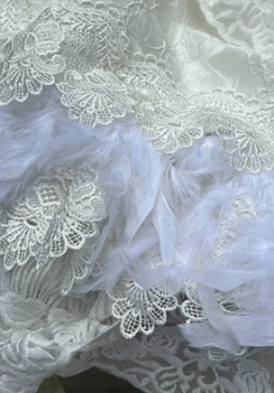 【受注予約6/18まで】Peacock Feather プリンセスドレス・ホワイト