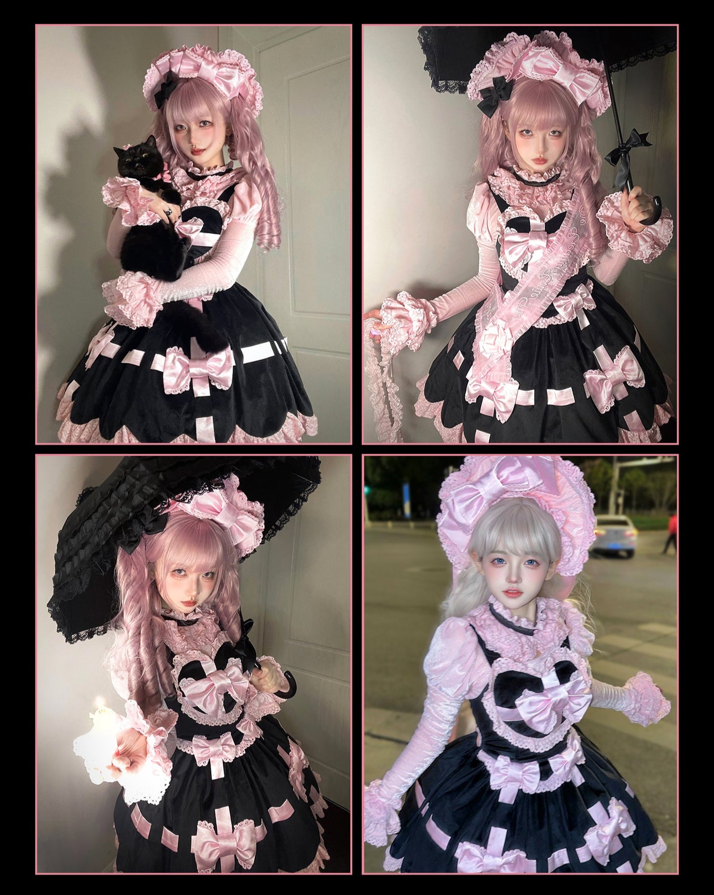 Ribbon Gift Box ミニ丈ジャンパースカートとトップスのセット