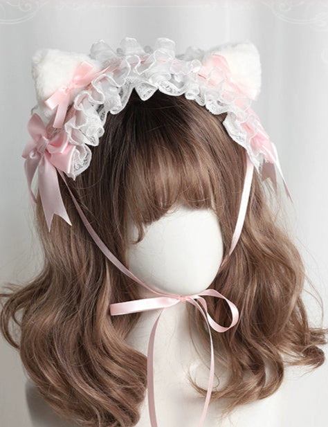 猫耳クリップ付きヘッドドレス 全7色