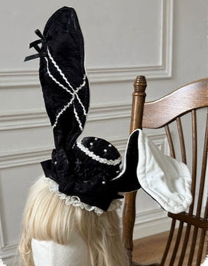 【受注予約6/30まで】Brulee Bunny コルセットジャンパースカートセット・ブラック