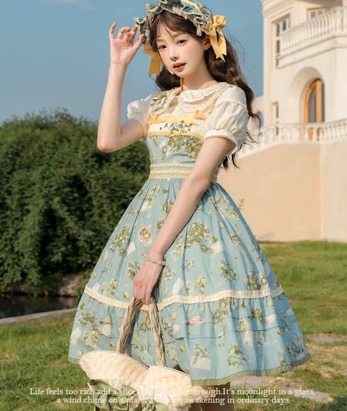 【受注予約5/18まで】Four Leaf Clover and Lime 半袖ブラウス