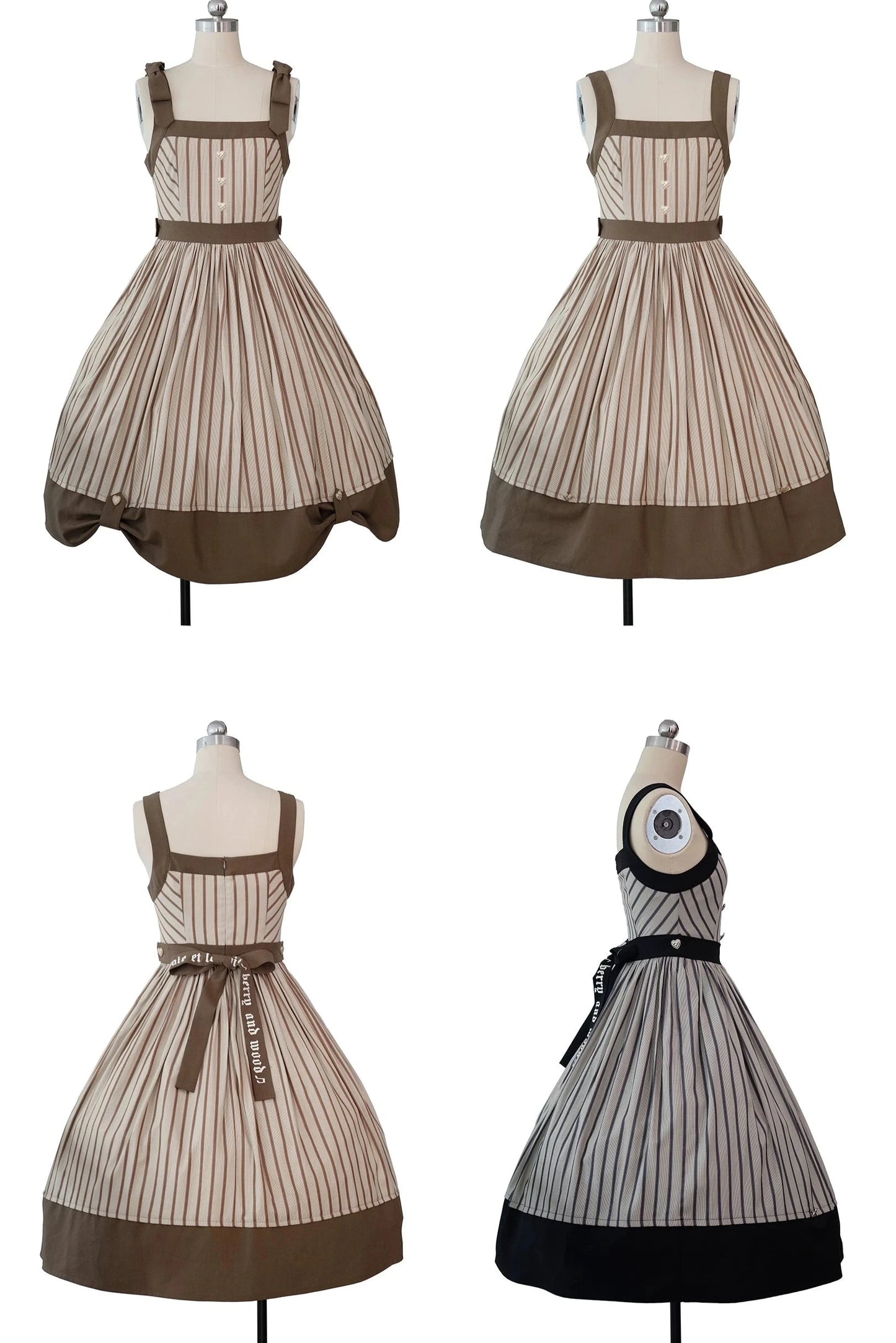 Twilight and Nightfall ストライプジャンパースカート