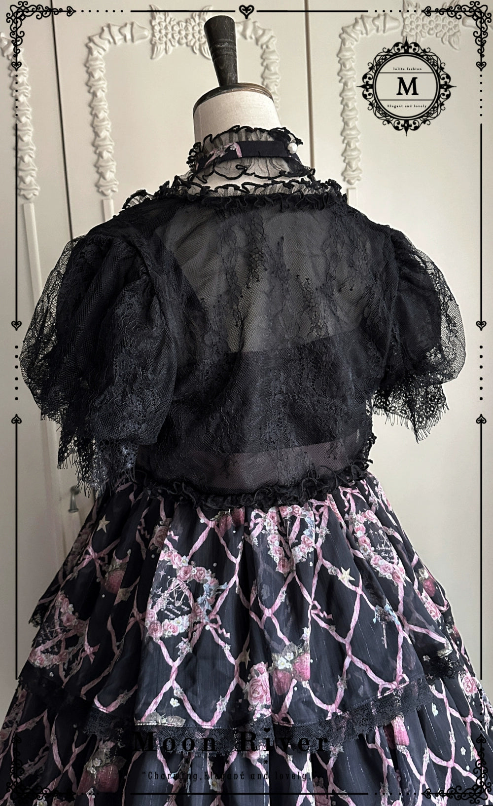 【受注予約5/5まで】The Secret of Strawberries レースの半袖ボレロ