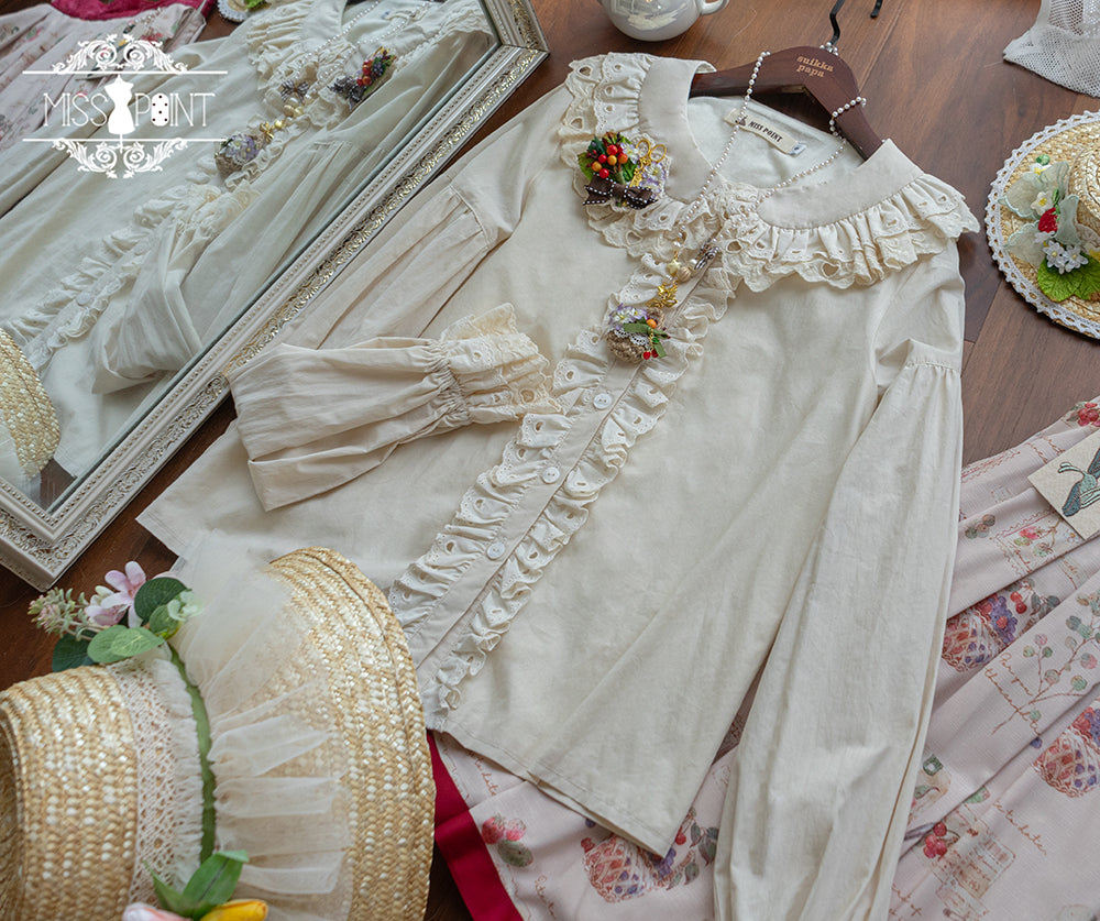 【予約販売】森林図鑑 コットンブラウス【合わせ買いで20%off】