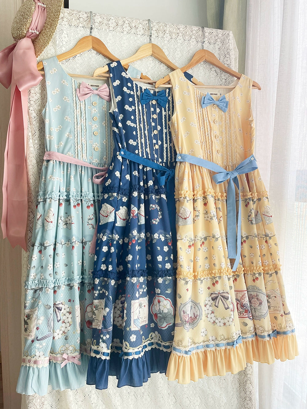 【予約販売】Sweetie Sheep プリントジャンパースカート