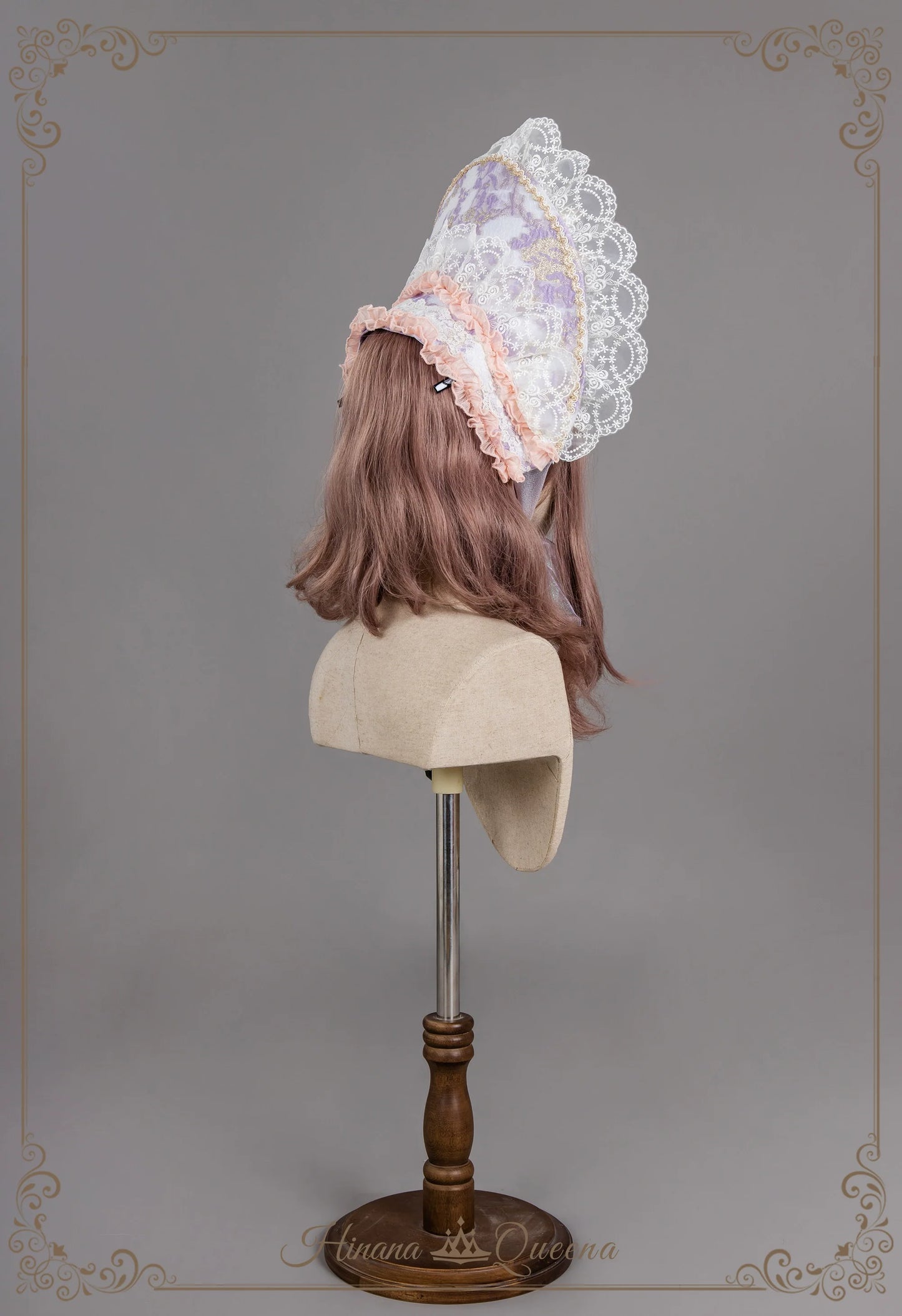 Find Brilliant Blossom レースの花嫁ドレス・ピンク&パープル