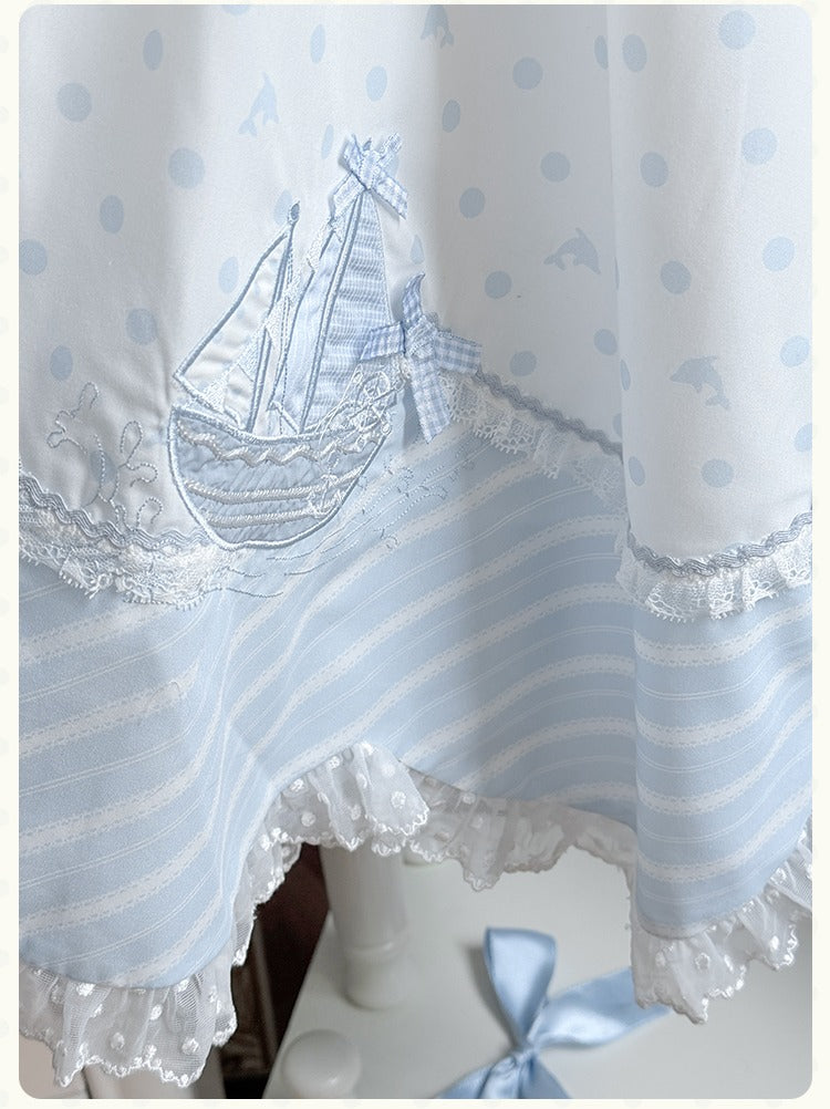 【受注予約6/18まで】The House by the Sea エプロンスカート