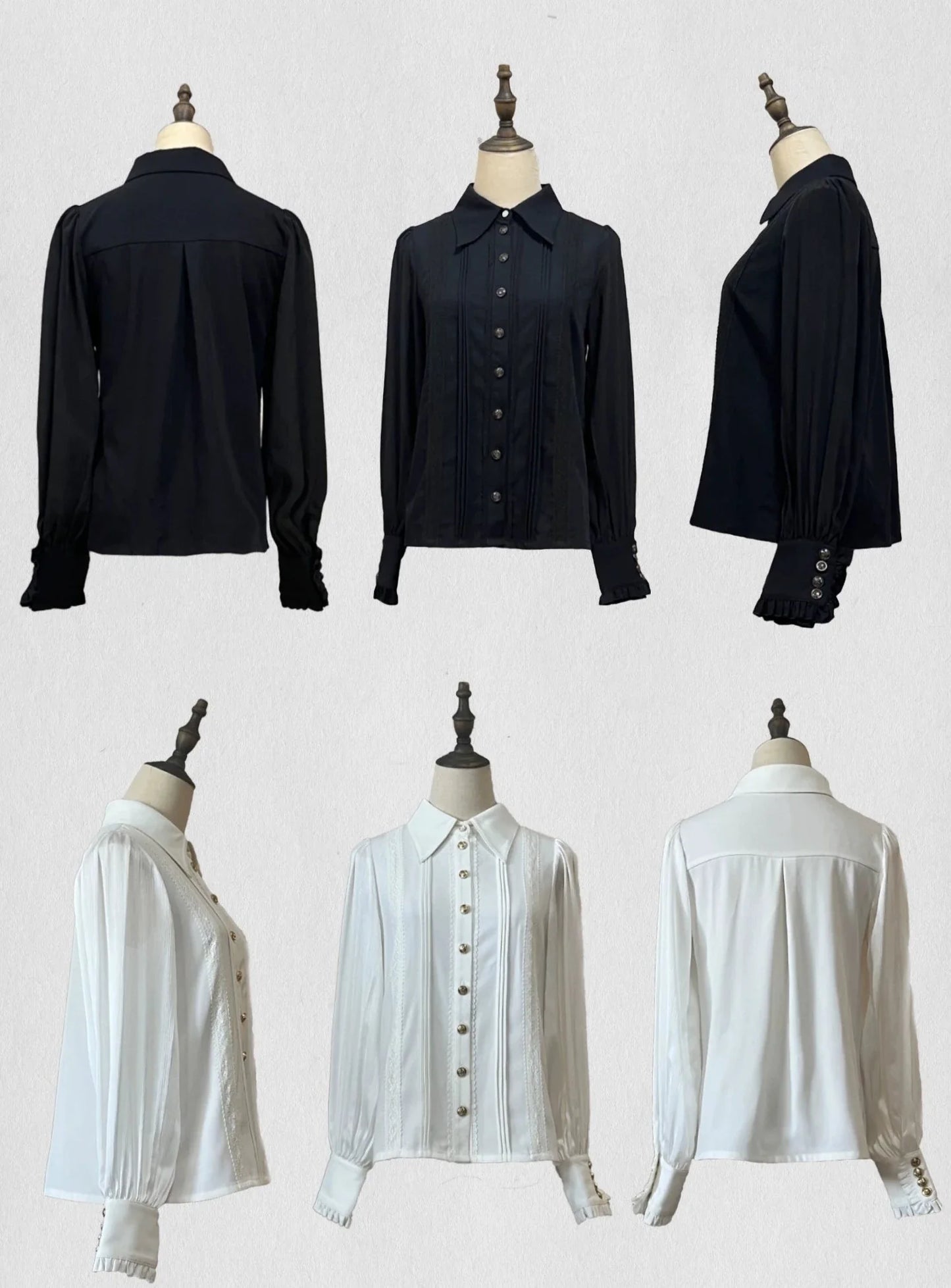 Random Cutting Blouse with Ribbon Tie