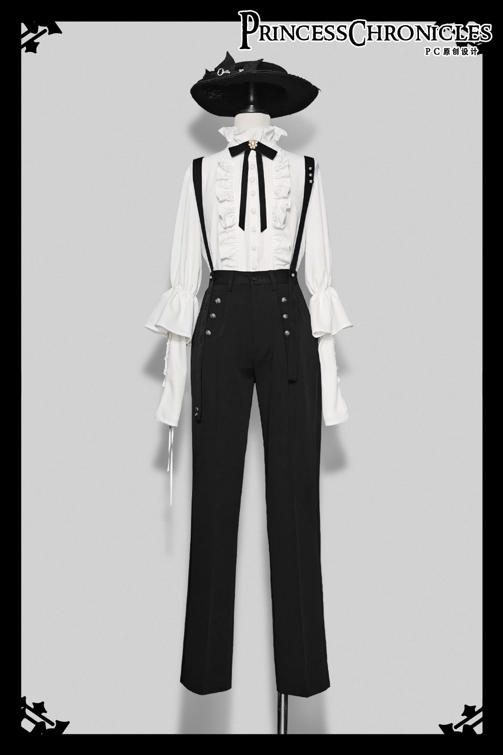 【予約販売】玄音 皇子系ギャザースリーブブラウス