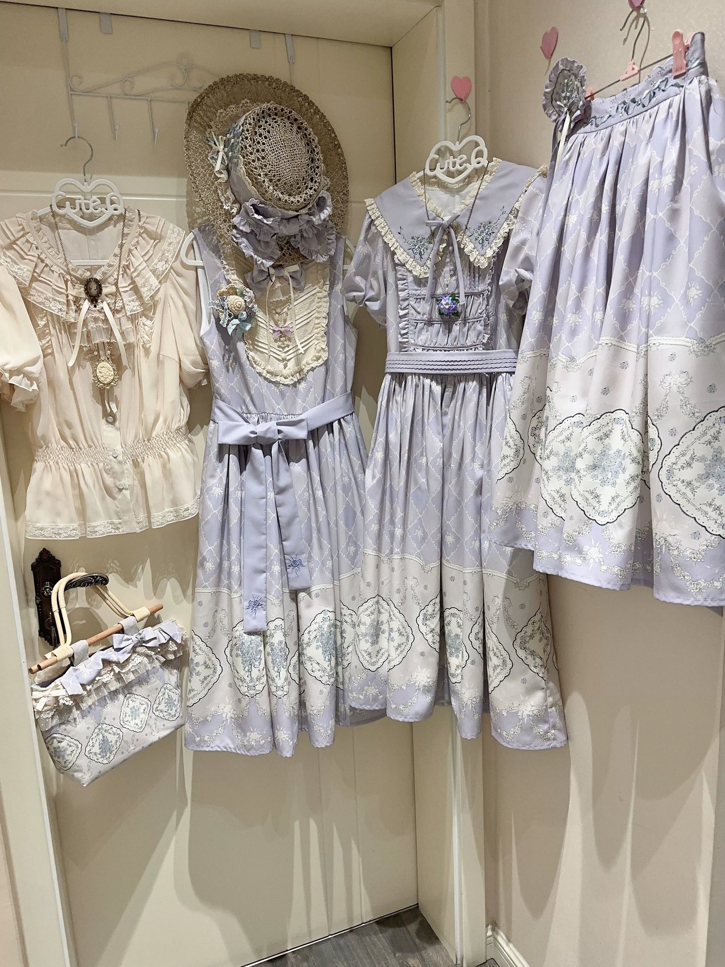 Forget Me Not Pastel Print Skirt