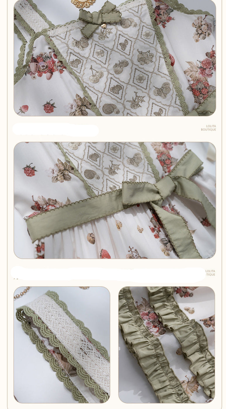 【受注予約4/23まで】Wild Berry Collection プリントジャンパースカート